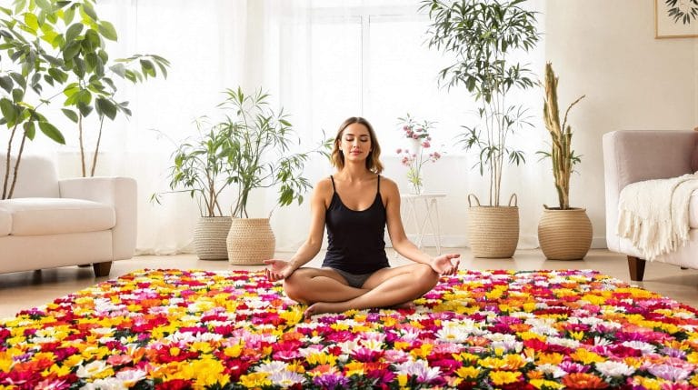 tapis de champs de fleurs avis