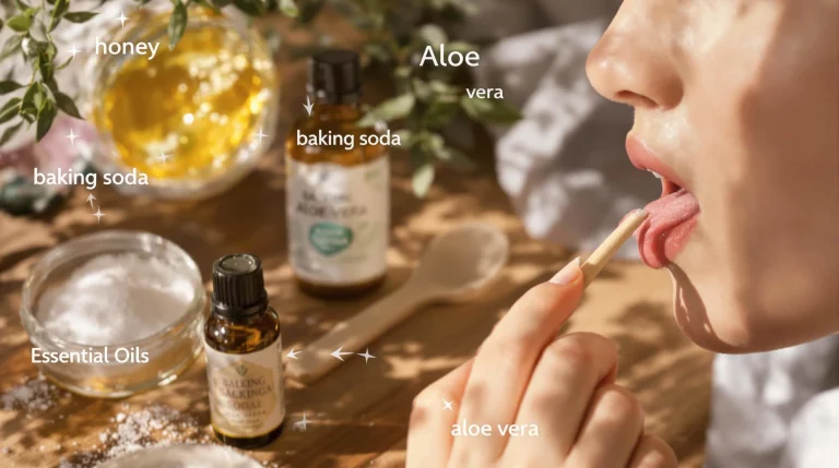 bouton sur la langue remède naturel