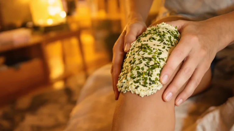 genou gonflé remède de grand-mère