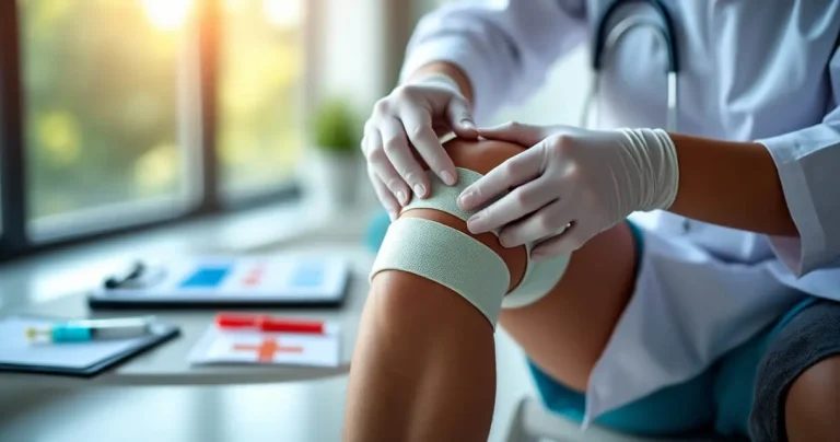 comment faire un strap au genoux