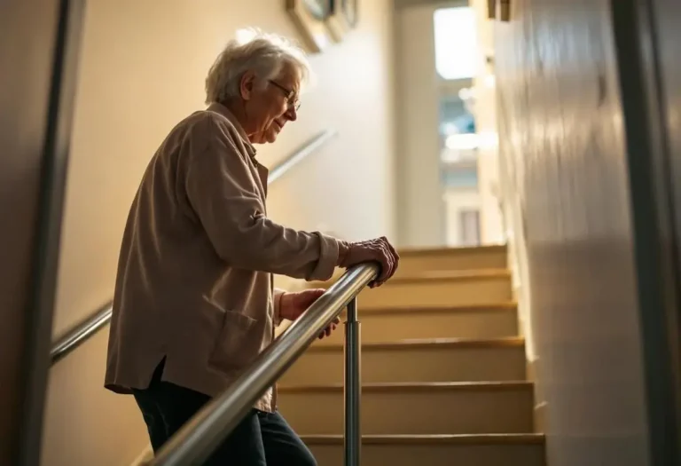 comment monter un escalier quand on a mal au genou