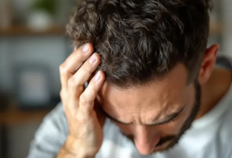 croutes sur le cuir chevelu