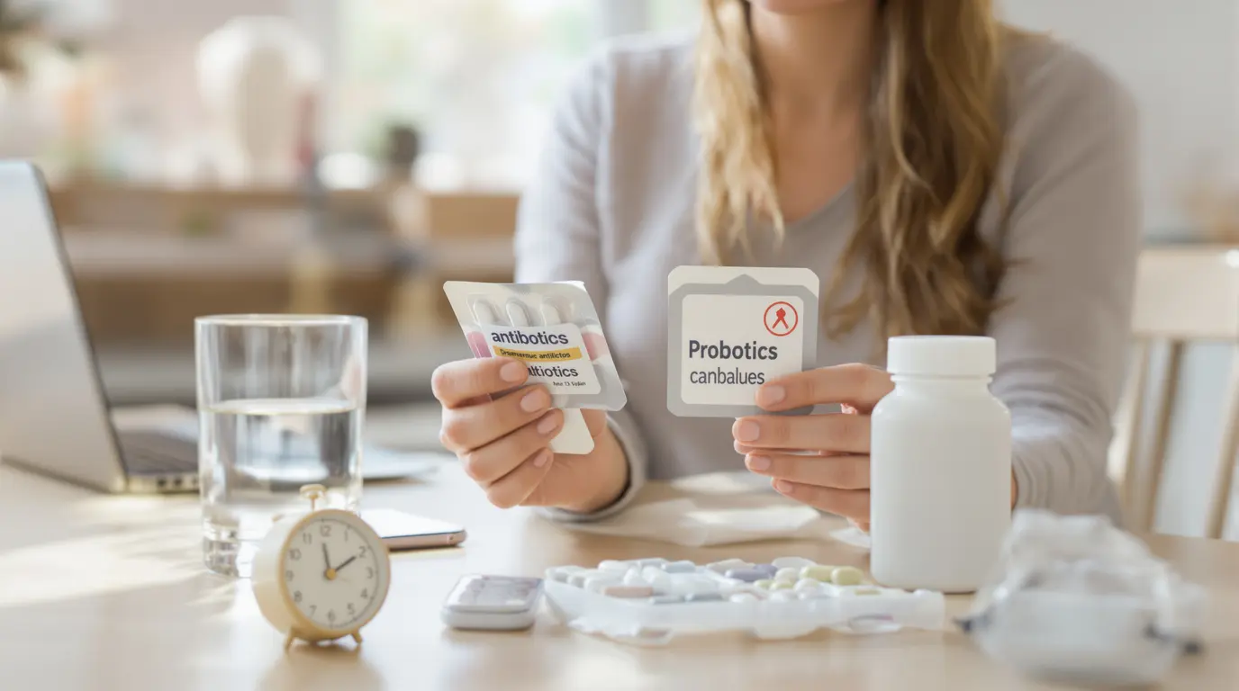 ultra-levure avant ou après antibiotique
