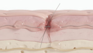 Fil de suture non résorbable : que se passe-t-il quand il reste dans la plaie