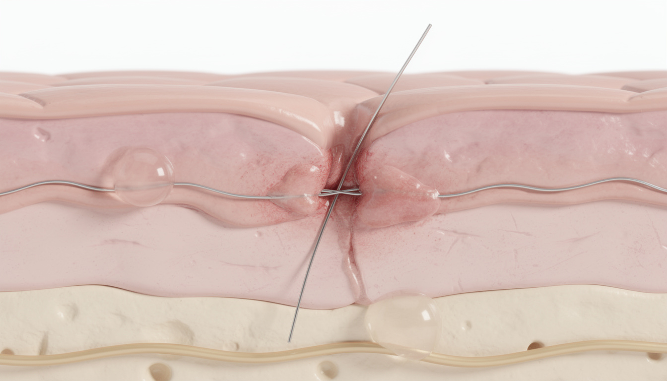 découvrez ce qui arrive lorsqu'un fil de suture non résorbable reste dans la plaie, ses effets, les risques éventuels et les précautions à prendre pour une bonne cicatrisation.