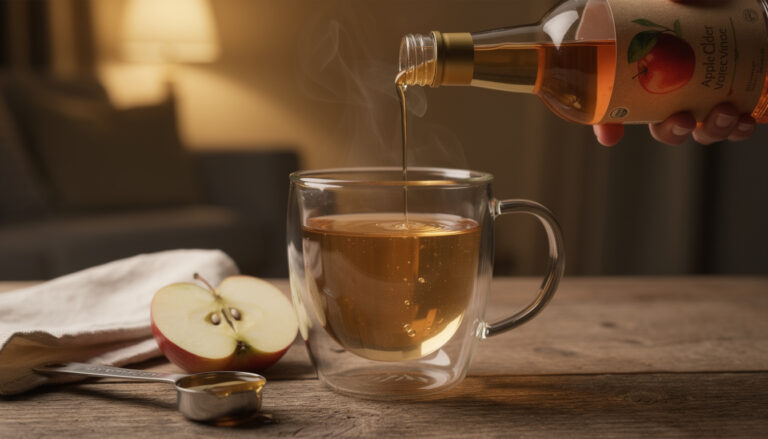 découvrez les bienfaits potentiels et les précautions à prendre en consommant du vinaigre de cidre dans l'eau chaude le soir pour une routine santé sereine.